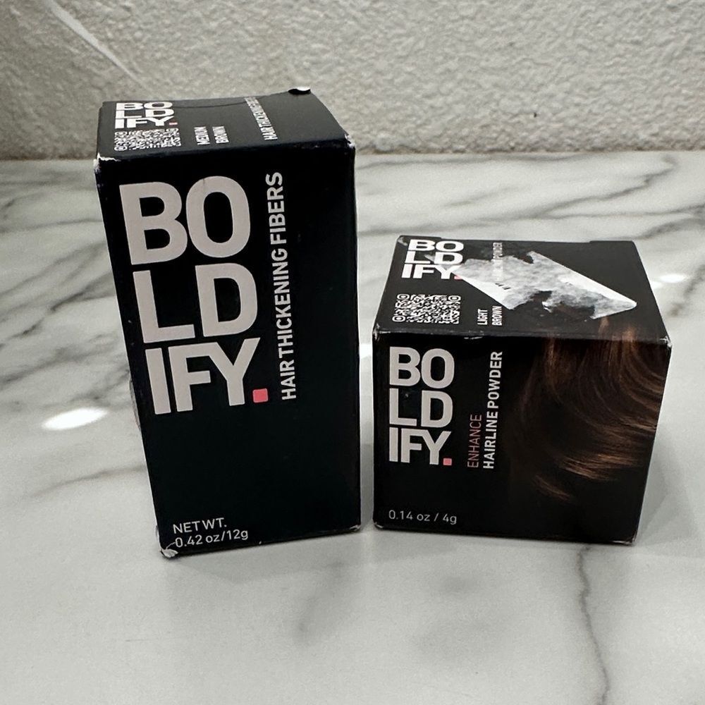 Hair Thickening Fibers and Hairline Powder